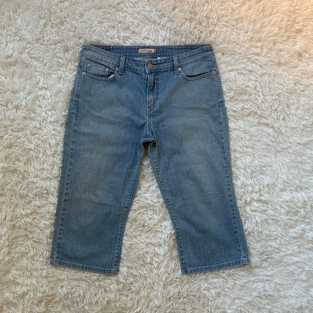 Y2K Pop-star Levi's 515 capri blue denim jeans Lizzie maguirre Inspo